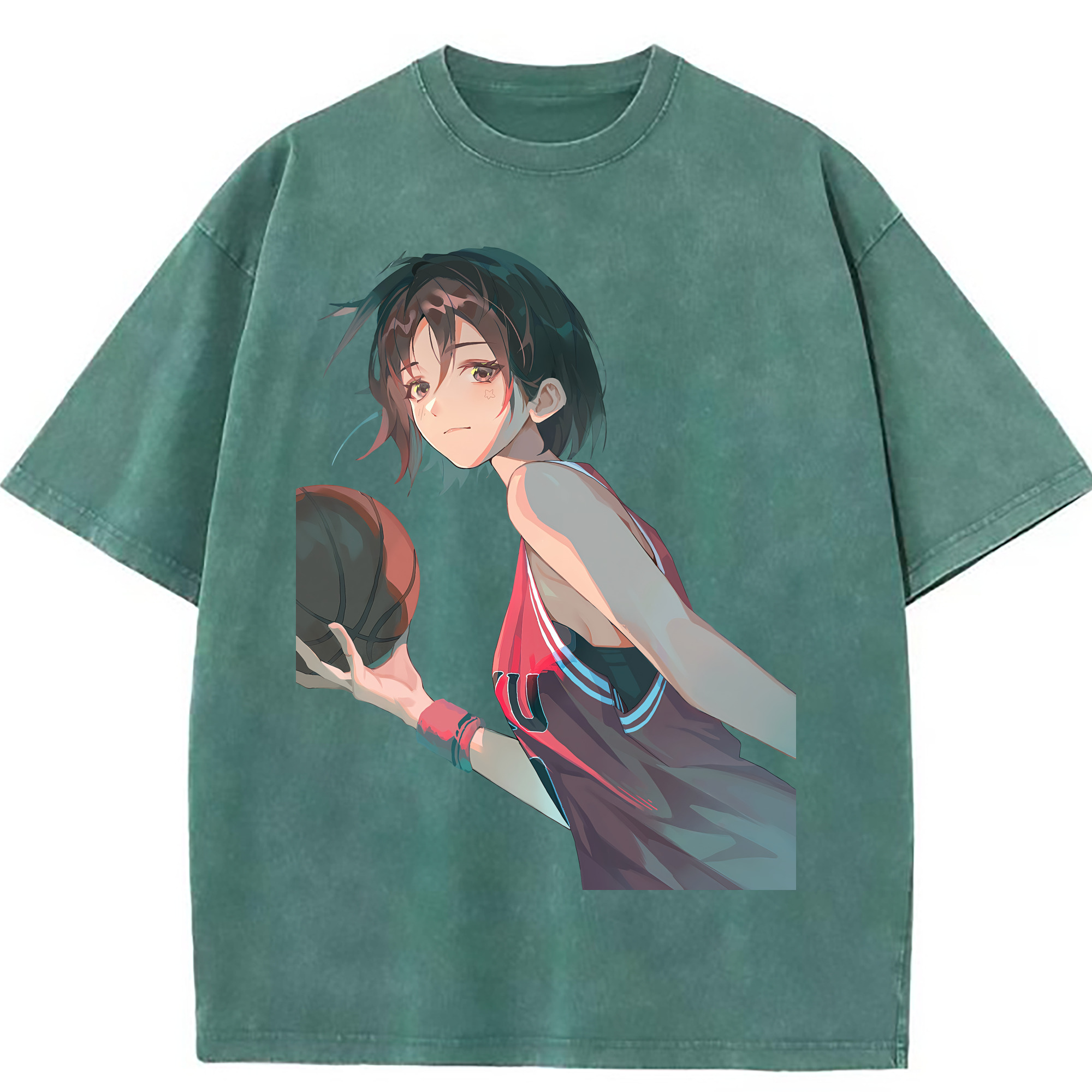 （画像用） SLAM DUNK／スラムダンク 綿100% ヴィンテージ風 半袖Tシャツ（フロントプリント）